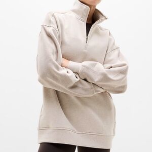 Athleta Forever Fleece Quarter Zip Swestshirt. Size M.